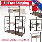 5Tier Freestand Home Baker Rack Microwave Oven Stand Industrial Storage Shelf AU