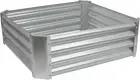 Square Raised Garden Bed - 90Cm X 90Cm - Silver - Galvanised Steel Planter Box f
