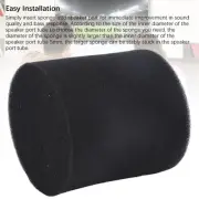 2x Speaker Port Tube Sponge Foam For Box Cabinet Ports Replacement Parts Com Hot