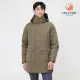 【Hilltop 山頂鳥】GORE-TEX 二合一防水透氣保暖蓄熱羽絨防潑可拆帽長版大衣外套 男款 灰卡｜PF21XM62ECNN