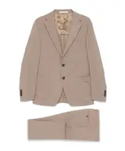 Long-sleeved suit IT48 light brown