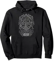 [STAR WARS] Vader Sugar Skull Line Art Pullover Hoodie