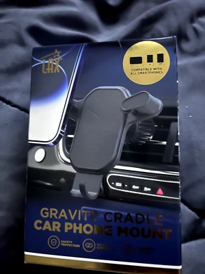 Car Phone Mount BALCK 360 Lax Gravity Cradle Car Phone Mount