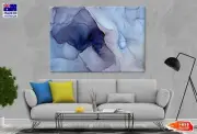 Blue Grey & Gold Abstract Design Wall Canvas Home Decor Australian Made Quality