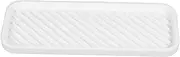 Drain Tray Bathroom Dish Tray Bathroom Sink Soap Holder Silicone Plate for Washroom Cup Drying Rack Silicone Soap Storage Rack Bottle Drying Mat Cup Mat White Silica Gel