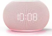Auto Dimmable Sound Machine Alarm Clock with Night Lights, 20 Soothing Sounds, S