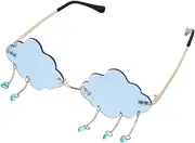 [OATIPHO] Cloud Rain Glasses Retro Sunglasses Photo Booth Enamel Plates and Bowls Novelty Sunglasses Cloud Sunglasses with Cute Glasses Luxury Sunglasses Aldult Toys Fishing Glasses Ac