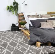 Accorom Fes Shag Grey Silver Rug