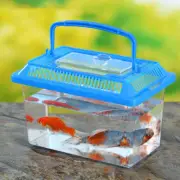 5 Pcs Plastic Fish Tank Portable Pet Box Reptile Terrarium Habitat Travel