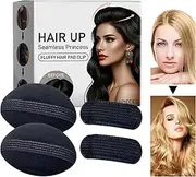 Bump Up Hair Clip - 4X Hair Base Insert Sponge Volume,4 Pack Invisible Braiding Tool Pad Accessories For Lady Hairstyle Parties Everyday Use Weddings