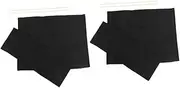 2 Sets Outdoor Replacement Cushions for Chairs Loungers Benches & Swings - Black Canvas Covers for Folding Chairs & Gazebo Furniture KeYJ