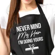 Funny Stylist Apron for Women Men with Pockets - Cute Hair Stylist Apron