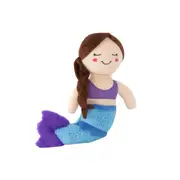 ZippyPaws Storybook Snugglerz Maddy the Mermaid Plush Squeaker Toy for Dogs