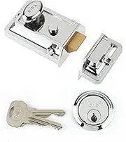 Yale P-77-CH-CH-60 - Traditional Nightlatch - 60mm - Chrome Finish - Standard Security