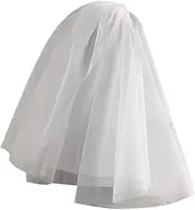 [Generic] Bride Wedding Veil Short,Short Bridal Veil | Parties, Bridal, Wedding Bride Double Layered for