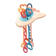 Finger Rattle Hand Shake Musical Teething Toy Learning Safety Puller for Baby