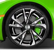18" Smoked Clear Coat Mach'd w/Black Rim by JTE Wheels for 2017-18 Civic (18x8) (for: Honda)