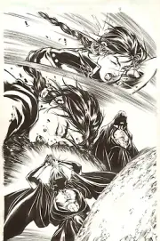 TOMB RAIDER #38, PAGE 8 - ORIGINAL COMIC ART BY WILSON TORTOSA / JONATHAN SIBAL