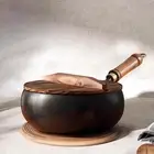 9.45inch Wok Pan Gas Induction Cooker Chinese Wok for Home Camping Kitchen