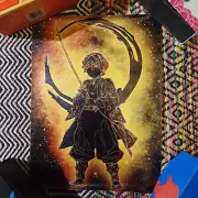 Demon Slayer Zenitsu Borderless Canvas Poster 12x18 inches