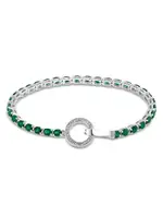Bloomingdale's Fine Collection Emerald & Diamond Toggle Tennis Bracelet in 14K White Gold
