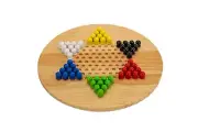 Giant 60cm diameter Wooden double sided Chinese checkers & Solitaire 2 in 1 game