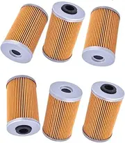 Motorcycle Oil Filter For 125 150 Grand Dink S 125 200 Dink i e 200i Yager GT 125 Venox 125i G-Dink i e 1541A-KKC3-9000(6pcs)