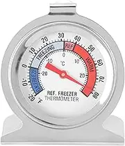 Ruaizel Refrigerator Thermometer, -30~30°C, Fridge Analog Thermometer with Coloured Zones, Temperature Gaugelarge Dial for Freezer Refrigerator Cooler