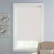 Lumi Home Finishing's Cordless Blackout Roller Shade for Windows, Ash Grey 27x72