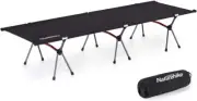 Naturehike Camping Cot Bed, Lightweight Portable Durable Cot Bed (Black)