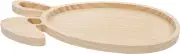 Cabilock Wooden Easter Bunny Shaped Tray for Serving Snacks and Desserts Easter Platter Tray Easter Themed Food Serving Platter Charcuterie Board