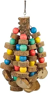 Parrot Macaw Toys, Large Bird Toys Bird Chewing , Parrot Training Hanging Wooden for Parakeet Cockatiel