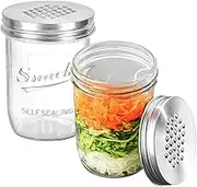 Cheese Grater Lid for Mason Jar, Stainless Steel Mason Jar Cheese Zester, Household Shredder Tool for Carrots, Cucumbers, Cheese, Vegetables