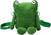 [Whyzsjnclg] Crossbody Bag for Women, Plush Frog Crossbody Bag with Adjustable Strap, Cute Shoulder Purse for Girls