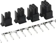 BIZOCA 10Set Micro-Fit MX3.0 Double Row Male Plug Housing+Female Terminal 2P 4P 6P 8P - 24Pin Mini 5557/43025 Male Shell Connector(2X7P)