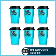 (BUNDLE 6 CUPS) AIK CHEONG 3 IN 1| IT'S CUP| CAPPUCCINO CHOCO TOPPING 35.5G|