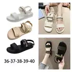 Beach Sandals Anti Slip Comfortable Slip on Flat Sandals Womens Pillow Slippers