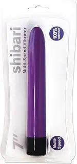Shibari MultiSpeed Vibrator 7in Slimline Shibari Thrusting Dildo Vibrators For Woman Sex Toys Vibrator Dildo, Purple