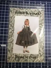 Thyme to Grow Sewing Pattern Childs Jumper Size 4-14 Easy to Sew Uncut
