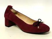 JACK ROGERS Women's Miranda Elastic Mid-Heel Pumps Bordeaux Sz 8 NEW