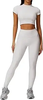 [MUMANAIXI] Seamless Moisture-Wicking Workout Set for Women Sportswear, Athletic Activewear