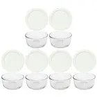 Pyrex 7200 2-Cup Glass Storage Bowl w/ 7200-PC 2-Cup White Plastic Lid (6-Pack)