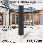 Outdoor Umbrella Drying Rack Protective Cover Case Rotary Clothes Dryer GoFAG