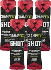 Cramp QuickFix Shots, Concentrated Muscle Cramp Relief Formula, Treats Cramps Through Nervous System (Pack of 5, Raspberry)