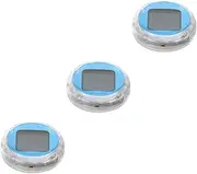 Mobestech 3pcs Motorcycle Instrument Clock Stick on Digital Clock Automotive Car Motorcycle Dashboard Motorbike Dash Electronic Automotive Digital Portable Plastic Sky-Blue