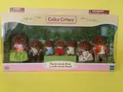 NIB) Calico Critters CHOCOLATE LABRADOR Family LIMITED ED Triplets