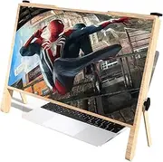Screen Magnification 3D HD Laptop Screen Magnifier, Phone Screen Magnifier 21 Inch, HD Computer Screen Enlarger Folding Amplifier Stand for Old People to Read Newspapers
