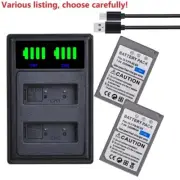 BLS-5 Battery or LCD USB Charger for Olympus E-400 E-410 E-420 E-450 E-600 E-620