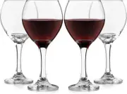 Set of 4 LIBBEY CLASSIC RED WINE GLASSES 13.5 ounce #89242 Boxed