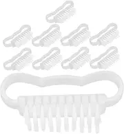 SHERCHPRY 10pcs Nail Cleaning Brushes Durable Small Scrubbing Brushes for Nail Art Hygiene Lightweight Portable Design for for Hands Feet Cleaning